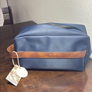 TOMMY BAHAMA  Samsonite Blue and Brown Men's Toiletry Bag